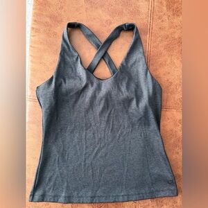 Gap Gray Women's Cross-Back Workout Tank